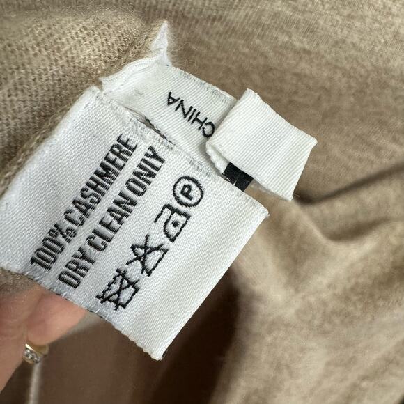 Madeleine Thompson Cashmere Crew Neck Sweater Tan Soft Luxury Small - Picture 8 of 8